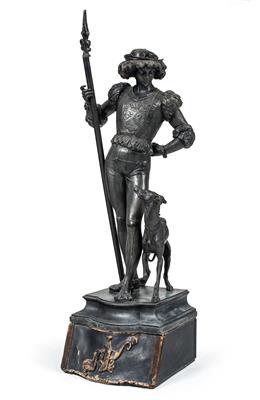 Skulptur "Lanzknecht mit Hund", - Letní aukce