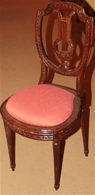 Satz von 4 Sesseln im Louis seize Stil, - Summer-auction
