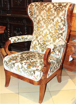 Fauteuil im Biedermeierstil um 1920, - Sommerauktion - Bilder Varia, Antiquitäten, Möbel/ Design