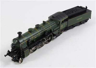 Märklin H0 3092 Dampflok mit Tender 3673 grün der K. BAY. STS. B., - Summer-auction