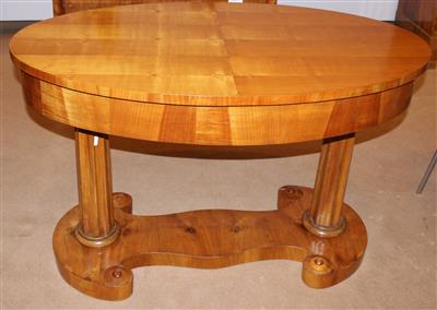 Ovaler Biedermeier Tisch, - Summer-auction