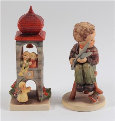 Schneiderlein, Glockenturm mit Engeln, - Summer-auction