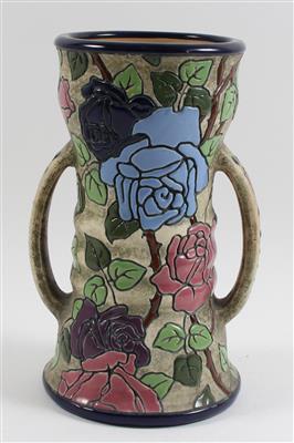 Jugendstil-Henkelvase, - Sommerauktion - Bilder Varia, Antiquitäten, Möbel/ Design