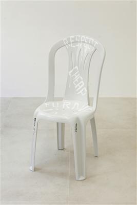 "Respect Cheap Furniture"Stuhl, - Asta estiva