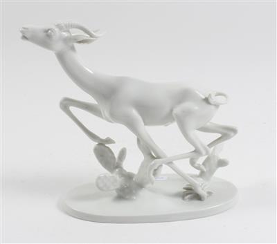 Fliehende Gazelle, - Sommerauktion - Bilder Varia, Antiquitäten, Möbel/ Design