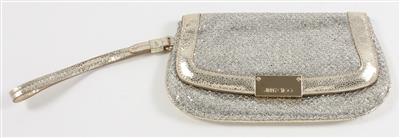 Jimmy Choo Silver Zeta Clutch - Asta estiva