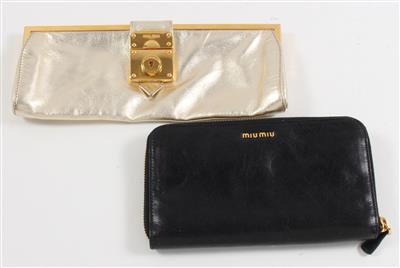 Miu Miu Clutch und Geldbörse, - Letní aukce