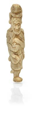 Netsuke des Gama Sennin - Sommerauktion - Bilder Varia, Antiquitäten, Möbel/ Design