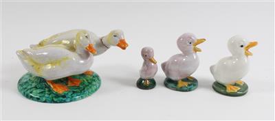 Entenpaar, 3 Enten, - Summer-auction