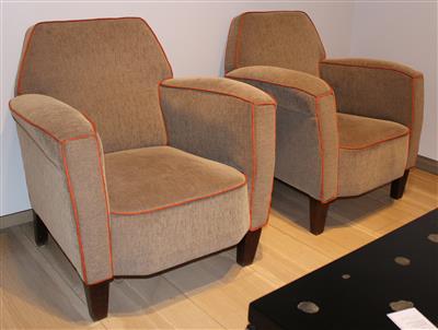 Paar Art Deco- Fauteuils, - Sommerauktion - Bilder Varia, Antiquitäten, Möbel/ Design