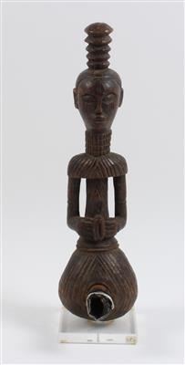 Lulua (auch Luluwa oder Bena Lulua genannt), DR Kongo: Eine Tabaks-Pfeife im typischen Stil der Lulua geschnitzt. - Antiques and Paintings