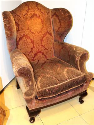 Ohrenbackenfauteuil, - Antiques and Paintings