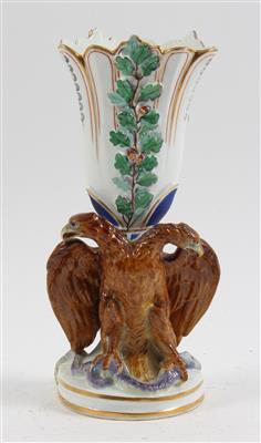 Vase mit doppelköpfigem Adler auf Schlange, - Antiques and Paintings