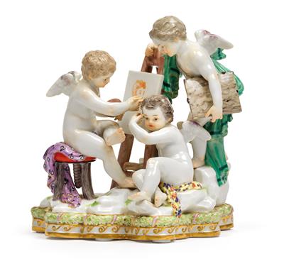 An allegory of painting, - Works of Art (Furniture, Sculpture, Glass and porcelain)