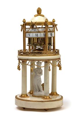 Charles X marble temple clock - Works of Art (Furniture, Sculpture, Glass and porcelain)