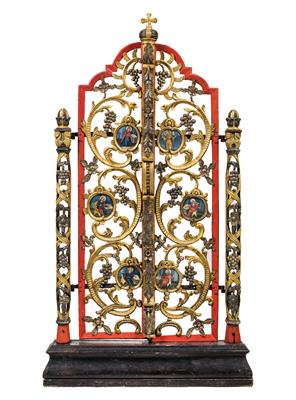 Double door from an ecclesiastical room, - Works of Art (Furniture, Sculpture, Glass and porcelain)