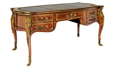 Outstanding French bureau plat, - Works of Art (Furniture, Sculpture, Glass and porcelain)