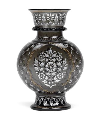 Lobmeyr-Vase aus der "Indischen Serie", - Antiquitäten (Möbel, Skulpturen, Glas und Porzellan)