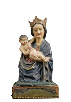 Madonna and child, - Starožitnosti (Nábytek, Sochařská díla, Sklo, Porcelán)