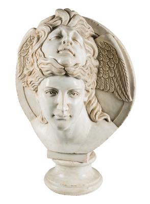 Marble bust, - Oggetti d'arte (mobili, sculture, Vetri e porcellane)