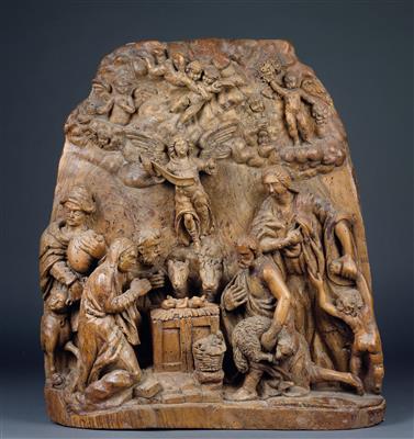 Relief depiction of Christmas, - Starožitnosti (Nábytek, Sochařská díla, Sklo, Porcelán)