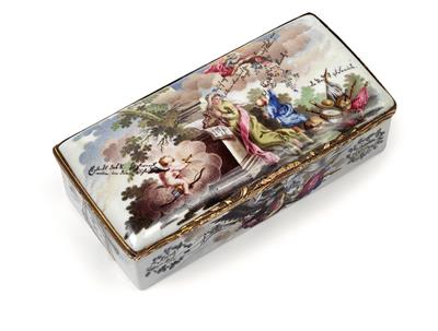 Rococo enamel box, - Oggetti d'arte (mobili, sculture, Vetri e porcellane)