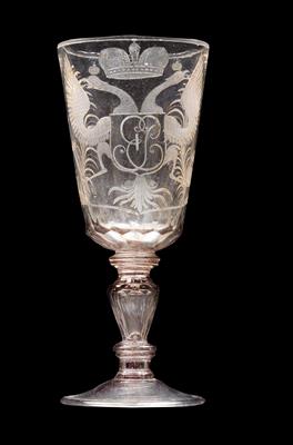 A Russian goblet Tsarina Catherine II, - Starožitnosti (Nábytek, Sochařská díla, Sklo, Porcelán)