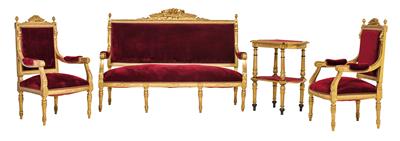 Salon seating group, - Works of Art (Furniture, Sculpture, Glass and porcelain)