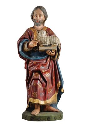 Late Gothic Saint John the Baptist, - Starožitnosti (Nábytek, Sochařská díla, Sklo, Porcelán)