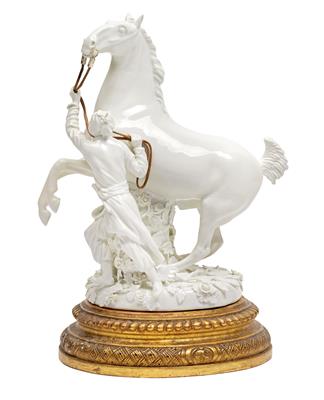 A Turkish man with a horse, - Works of Art (Furniture, Sculpture, Glass and porcelain)