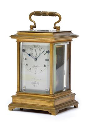 Wiener Historicism travel clock with chronometer escapement - Oggetti d'arte (mobili, sculture, Vetri e porcellane)