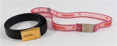 2 Chanel Gürtel, - Saisoneröffnungs-Auktion Antiquitäten & Bilder & Möbel und Design