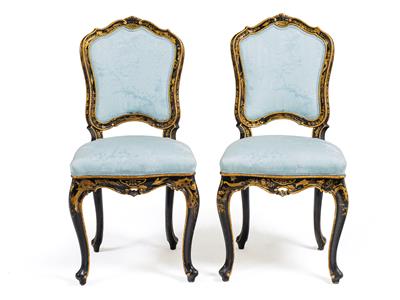 Paar venezianische Sessel, - Saisoneröffnungs-Auktion Antiquitäten & Bilder & Möbel und Design