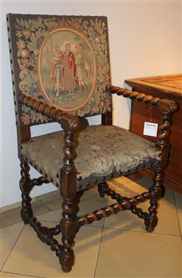 Provinzieller Armsessel, - Antiques and Paintings