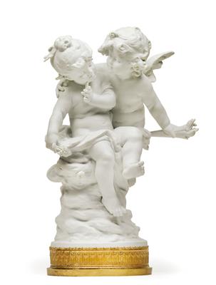 ‘Cupid and Psyche’, - Oggetti d'arte (mobili, sculture, vetri e porcellane)