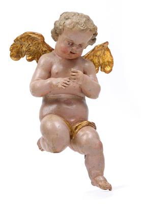 Baroque angel, - Starožitnosti (Nábytek, Sochařská díla, Sklo, Porcelán)