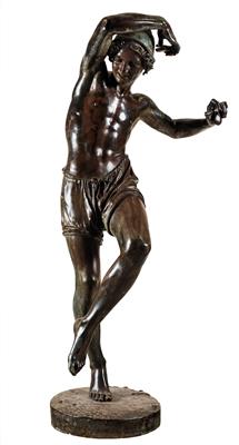 Bronzeskulptur "der neapolitanische Tänzer", - Antiquitäten & Möbel