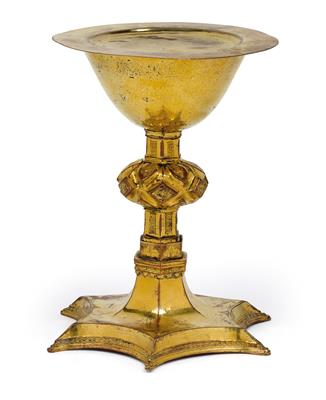 Gothic communion chalice, - Starožitnosti (Nábytek, Sochařská díla, Sklo, Porcelán)