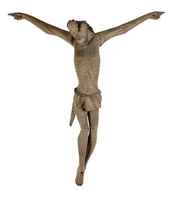Large late Gothic Christ, - Works of Art (Furniture, Sculptures, Glass, Porcelain)