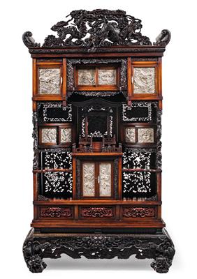 Outstanding Japanese salon cabinet, - Oggetti d'arte (mobili, sculture, vetri e porcellane)