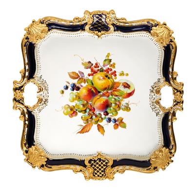 A magnificent tray, - Starožitnosti (Nábytek, Sochařská díla, Sklo, Porcelán)