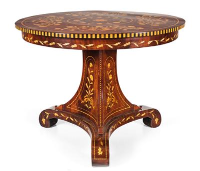 Round salon table, - Works of Art (Furniture, Sculptures, Glass, Porcelain)