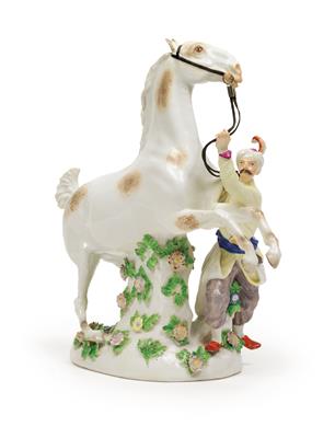 A Turkish man with horse, - Starožitnosti (Nábytek, Sochařská díla, Sklo, Porcelán)