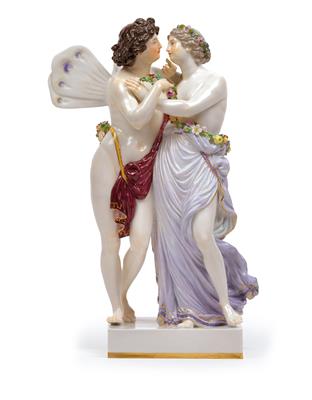 Zephyr and Flora, - Works of Art (Furniture, Sculptures, Glass, Porcelain)