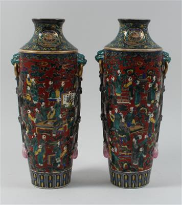 1 Paar Kutani Vasen im Mokubei Stil - Antiquariato e Dipinti