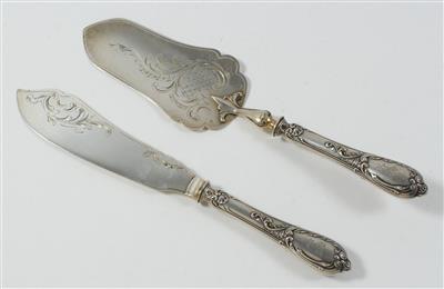 2 Wiener Silber Vorleger, - Antiques and Paintings