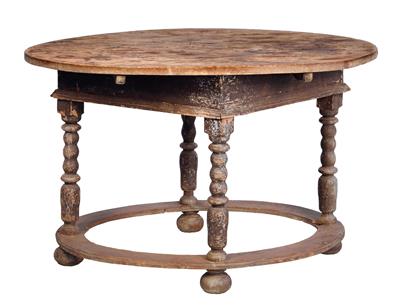 Bäuerl. ovaler Tisch d. 18. Jh., - Saisonabschluß-Auktion Bilder, Möbel und Antiquitäten