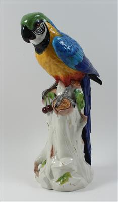 Papagei, - Saisonabschluß-Auktion Bilder, Möbel und Antiquitäten