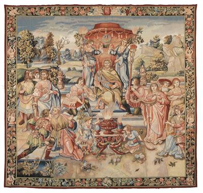 Tapisserie ca. 220 x 209 cm, - Antiques and Paintings