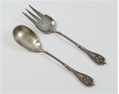 2 Wiener Silber Vorleger, - Antiques and Paintings